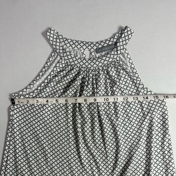 Loveappella Knit Halter Top Size *PETITE SMALL* Casual Neutral Sleeveless Top - Picture 3 of 9